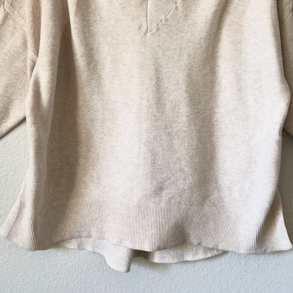 Lou & Gray Double V Cotton Sweater - Picture 5 of 10